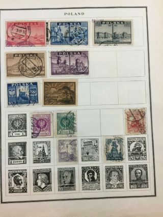 LOOK $$$$ 39,  Pages of OLD Poland Postage Stamps 768 2