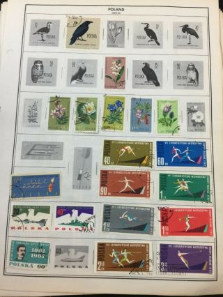 LOOK $$$$ 39,  Pages of OLD Poland Postage Stamps 768 5