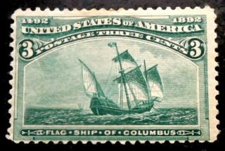Buffalo Stamps,  Scott 233,  1893 Columbus Expo,  Hr/og & F/vf,  Cv = $40