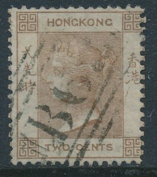 Sg 1 Hong Kong 1862 2c Brown Very Fine Cat £120