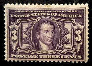 Buffalo Stamps: Scott 325 Louisiana Purchase,  Hr/og & F/vf,  Cv = $70