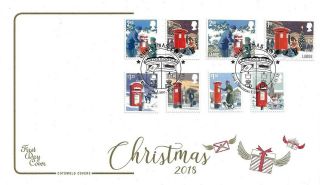 Gb 2018 Christmas Set On Cotswold Fdc