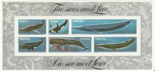 WHALES SOUVENIR SHEET FISH TOPICAL SELECTION OF STAMPS,  MNH VFU & PART SETS 0108 4