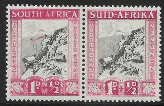 South Africa 1933 1d Comet Flaw Vf Mnh Sg 51a - £75