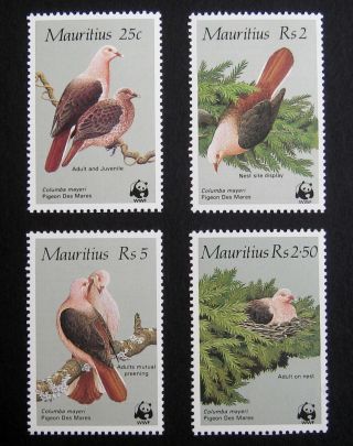 Mauritius 1985 Birds.  Full Set Of 4 Stamps.  Mnh