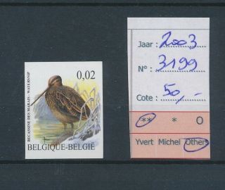 Lk44409 Belgium 2003 Buzin Birds Art Snipe Imperf Mnh Cv 50 Eur