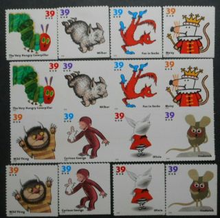 U.  S.  Stamps: Scott 3987,  - 3994,  A,  39c,  Childrens Books,  Issues 2006,  Ognh