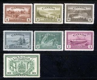 Canada 1946 Peace Set Mnh/lh $120 L 5561