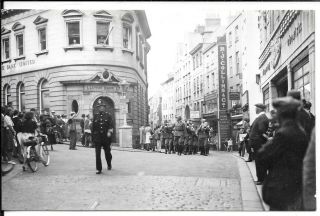 Gb Guernsey Wwii 1945 Photograph Germans Police Street Scene