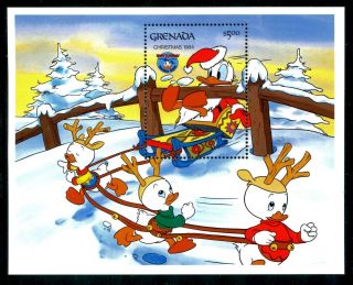 Grenada 1247 Disney Characters Donald Duck,  Christmas 1984 X10722