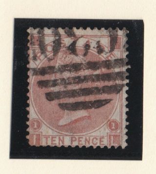 Lot:31955 Gb Qv Sg112 10d Red Brown Plate 1 Il 1867