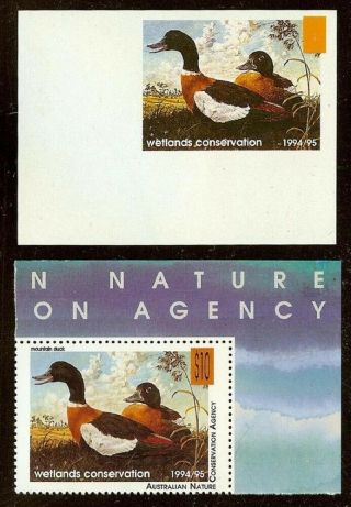 Australia 1994 - 95 " Mountain Duck " Imperf Proof Nh