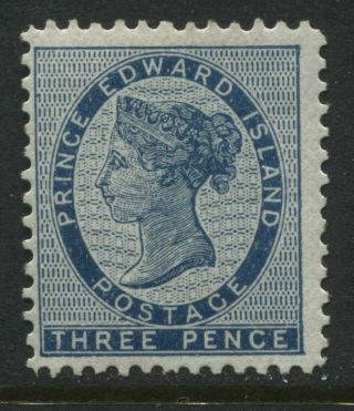 Prince Edward Island 1862 3d Blue O.  G.