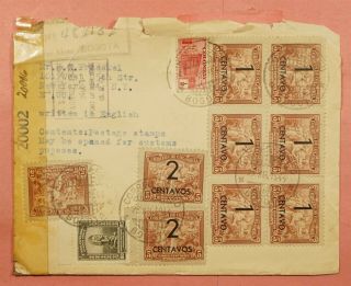1944 COLOMBIA BOGOTA AIRMAIL TO USA OFFICIALLY WWII CENSORED 2