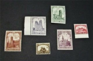 Nystamps Belgium Stamp B78 - B83 Og H $34