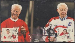 Canada 3028 - 9 - Legends Of Hockey Howe & Beliveau On First Day Cover