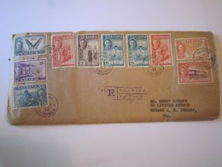 Sarawak Registered Cover To Usa 1952