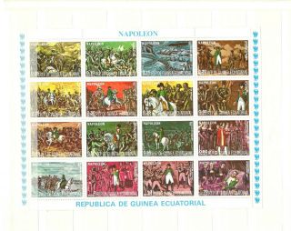Napoleon I Equatorial Guinea Mnh Sheet