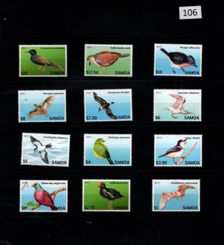 // Samoa - Mnh - Nature - Birds - 2013
