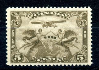 Weeda Canada C1 Fresh F/vf Mnh 1928 Airmail Issue Cv $26