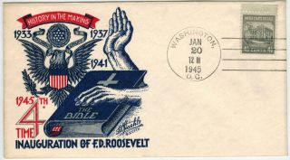 Ludwig Staehle 1/20/1945 Fdr Franklin Roosevelt Inauguration Day