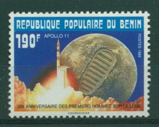 Benin 1990 20th Anniv.  Of 1st Manned Moon Landing Mnh C5193
