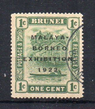 Brunei 1922 1c Exhibition Opt Fu Cds