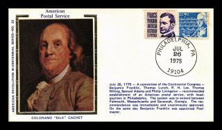 Dr Jim Stamps Us Ben Franklin American Postal Service Colorano Silk Cover 1975