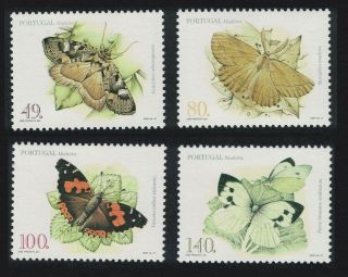 Madeira Butterflies And Moths 4v Mnh Sg 311 - 314