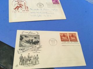 2 - 1948 First Day of Issue,  FDC,  Will Rogers,  100th Fort Bliss 5