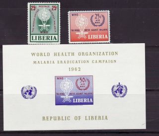 Liberia 402 C139 - 140 Mnh Complete,  Ss Malaria