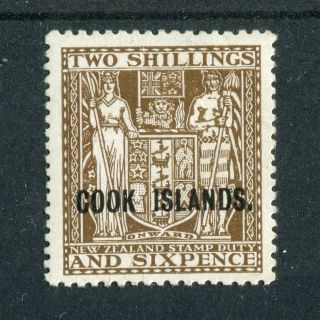 Cook Islands Kgvi 1943 - 54 2s6d Dull Brown Sg131 Mh