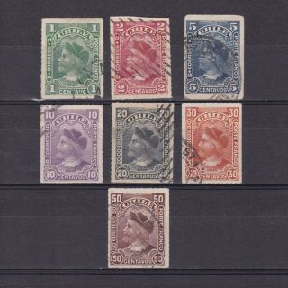 Chile 1900,  Sc 39 - 45,  Columbus,