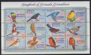 O279.  Grenada - Mnh - Animals - Birds - Songbirds