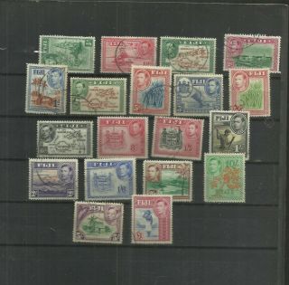 Fiji Gvi Stamps To £1