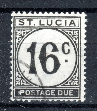 St Lucia Postage Due 16c 1949 Sgd10 Cat70 [s906]