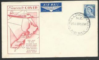 Zealand 1959 First Flight Cover Wellington To Blenheim. . .  58165