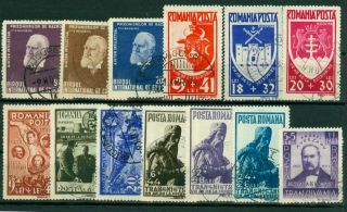 1942 Romania,  Rumänien,  Roumanie,  Rumania,  Year,  Yearset,  Jg = 13 Stamps,  Cv$110,  Vfu