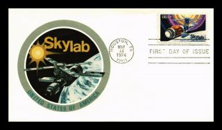 Dr Jim Stamps Us Skylab Space Mission First Day Cover Scott 1529
