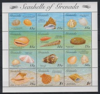 B279.  Grenada - Mnh - Marine Life - Sea Shells
