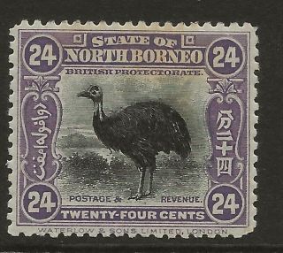 North Borneo Sg 288 1925/8 Perf 12 1/2 24c Fine Mounted