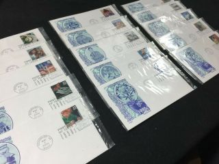 TREASURE COAST TCStamps 30 Celebrating Century 90s FDC First Day Issue Covers 47 2