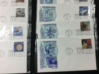 TREASURE COAST TCStamps 30 Celebrating Century 90s FDC First Day Issue Covers 47 4
