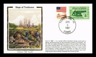 Us Covers Siege Of Yorktown Colorano Silk Civil War Commemorative
