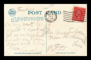 Dr Jim Stamps Us Kansas City Missouri Rpo Railroad Post Office Postcard