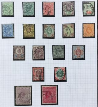 Gb Edward Vii - Selection With Values To 5/ -.