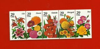 Us Stamps,  Summer Flowers,  Scott 2829 - 2833,  Year 1994,  Set Of 5 Mnh