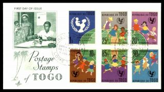 Mayfairstamps Togo 1961 Set Of 6 Unicef United Nations Organization Art Craft Fi