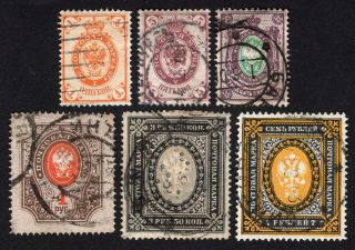 Russia 1902 Group Of Stamps Zagor 66,  69,  72,  73,  74,  80 Cv=15$