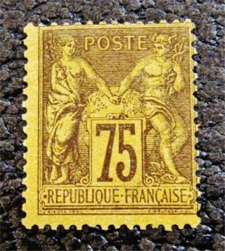 Nystamps France Stamp 102 Og H $200 Signed